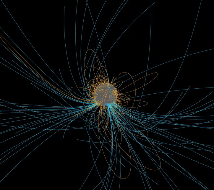 Campo magnético de uma estrela de nêutrons